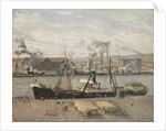 Port of Rouen, Unloading Wood, 1898 by Camille Pissarro