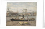 Port of Rouen, Unloading Wood, 1898 by Camille Pissarro