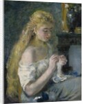 Woman Crocheting, c.1875 by Pierre Auguste Renoir