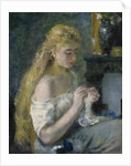 Woman Crocheting, c.1875 by Pierre Auguste Renoir
