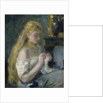 Woman Crocheting, c.1875 by Pierre Auguste Renoir