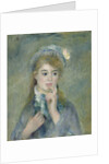 Portrait of a Young Woman, c.1874 by Pierre Auguste Renoir