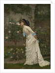 Woman and Roses, 1879 by Auguste Toulmouche