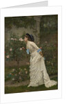 Woman and Roses, 1879 by Auguste Toulmouche