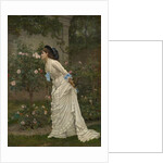 Woman and Roses, 1879 by Auguste Toulmouche