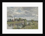 The River Oise near Pontoise, 1873 by Camille Pissarro