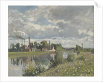 The River Oise near Pontoise, 1873 by Camille Pissarro