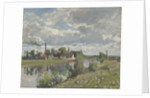 The River Oise near Pontoise, 1873 by Camille Pissarro