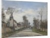 Route de Versailles, Louveciennes, 1870 by Camille Pissarro