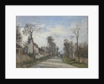 Route de Versailles, Louveciennes, 1870 by Camille Pissarro