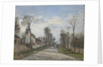 Route de Versailles, Louveciennes, 1870 by Camille Pissarro