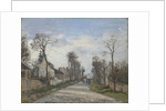 Route de Versailles, Louveciennes, 1870 by Camille Pissarro