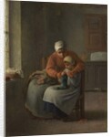 The Knitting Lesson, c.1860 by Jean-Francois Millet