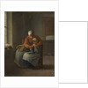The Knitting Lesson, c.1860 by Jean-Francois Millet