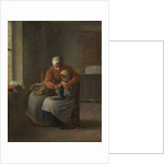 The Knitting Lesson, c.1860 by Jean-Francois Millet