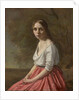 Young Woman in a Pink Skirt, c.1845-50 by Jean Baptiste Camille Corot