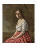 Young Woman in a Pink Skirt, c.1845-50 by Jean Baptiste Camille Corot
