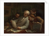 The Print Collectors, c.1860-63 by Honore Daumier