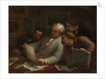 The Print Collectors, c.1860-63 by Honore Daumier