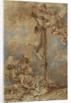Crucifixion with the Virgin, Saints John and Mary Magdalene and God the Father, c.1651 by Giovanni Benedetto (1609-64) Castiglione