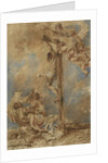 Crucifixion with the Virgin, Saints John and Mary Magdalene and God the Father, c.1651 by Giovanni Benedetto (1609-64) Castiglione