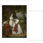 Woman Sketching in a Landscape, c.1830 by Austrian School