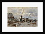 The Return of the Fishing Boats, Etretat, 1879 by Giovanni Boldini