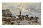 The Return of the Fishing Boats, Etretat, 1879 by Giovanni Boldini
