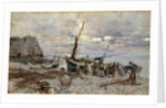 The Return of the Fishing Boats, Etretat, 1879 by Giovanni Boldini