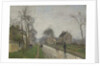 Route de Versailles, Louveciennes, Rain Effect, 1870 by Camille Pissarro