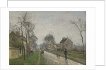 Route de Versailles, Louveciennes, Rain Effect, 1870 by Camille Pissarro