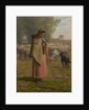 Young Girl Guarding her Sheep, c.1860-62 by Jean-Francois Millet