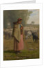 Young Girl Guarding her Sheep, c.1860-62 by Jean-Francois Millet