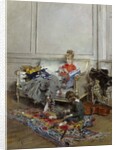 Young Woman Crocheting, 1875 by Giovanni Boldini