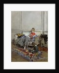 Young Woman Crocheting, 1875 by Giovanni Boldini
