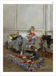 Young Woman Crocheting, 1875 by Giovanni Boldini