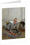 Young Woman Crocheting, 1875 by Giovanni Boldini