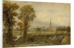 Distant View of Salisbury Cathedral, 1821 by John Constable