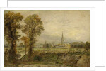 Distant View of Salisbury Cathedral, 1821 by John Constable