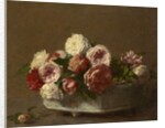 Roses in a Porcelain Planter, c.1875-1900 by Victoria Dubourg