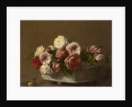 Roses in a Porcelain Planter, c.1875-1900 by Victoria Dubourg