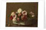 Roses in a Porcelain Planter, c.1875-1900 by Victoria Dubourg