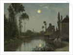 Moonlit River, c.1866-70 by Stanislas Victor Edouard Lepine