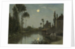 Moonlit River, c.1866-70 by Stanislas Victor Edouard Lepine