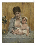 Mother and Child, c.1875-80 by Alfred Emile Stevens