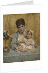 Mother and Child, c.1875-80 by Alfred Emile Stevens