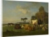 Cattle and Sheep in a Landscape, c.1855 by Constant-Emile Troyon