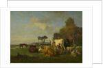 Cattle and Sheep in a Landscape, c.1855 by Constant-Emile Troyon