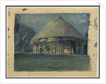 Hut in Moonlight, Iva, Savaii, October 1890, 1890 by John La Farge or Lafarge