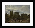Flailing Turnip-heads, East Bergholt, c.1812-15 by John Constable